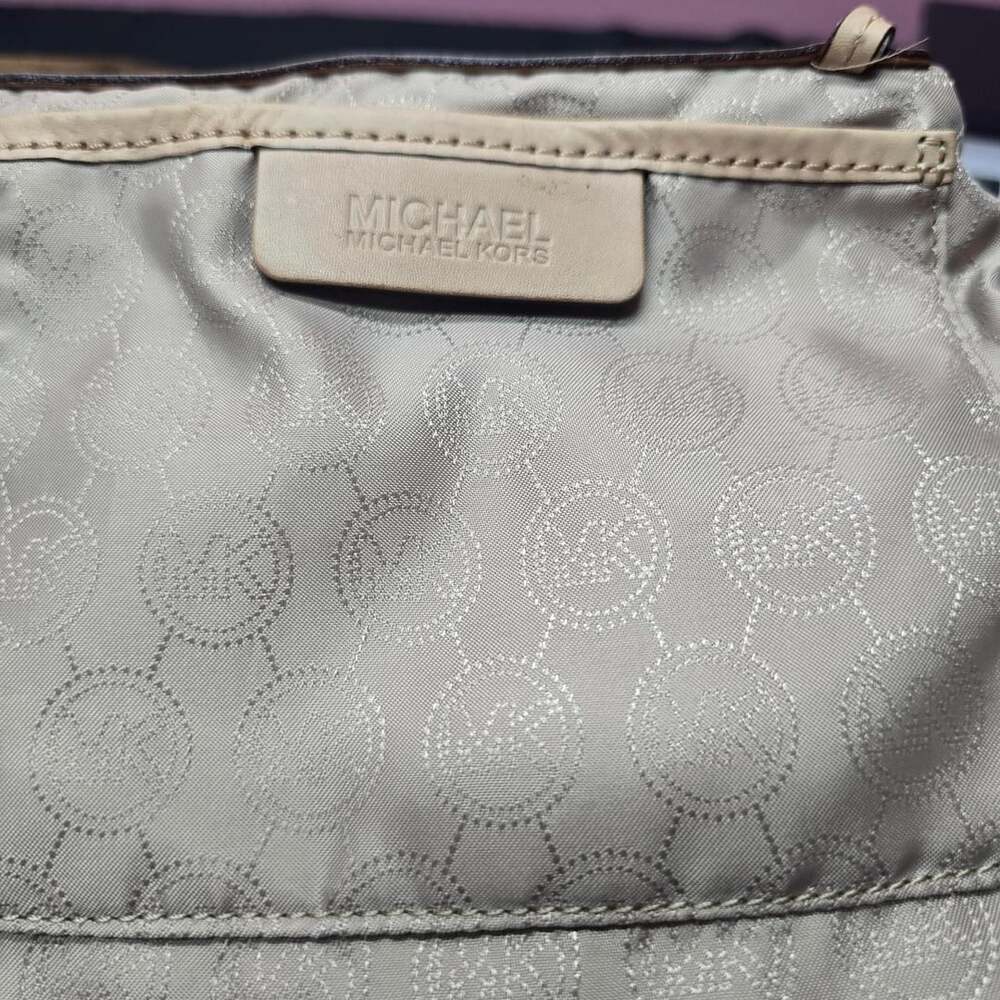 Michael Kors Suede Satchel Handbag Rustic Brown - Picture 8 of 8